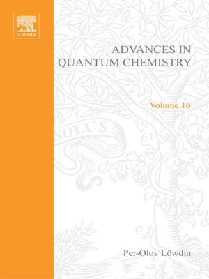 cover image of Advances in Quantum Chemistry